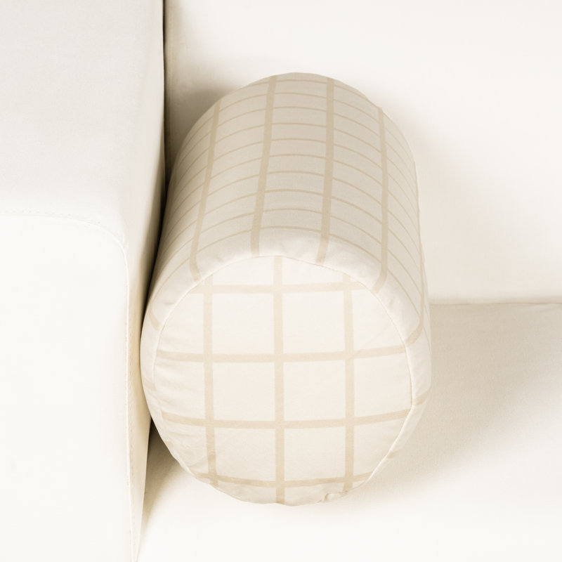 Coussin Mini Grid, 39 po x 8 po, Bourre en polyester, Coton
