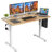 39.4” W White Electric Height Adjustable Standing Desk-118608220-118608222