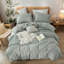 Ensemble de housse de couette à rayures 100% coton délavé Bestouch Bestouch-133454587-133454592