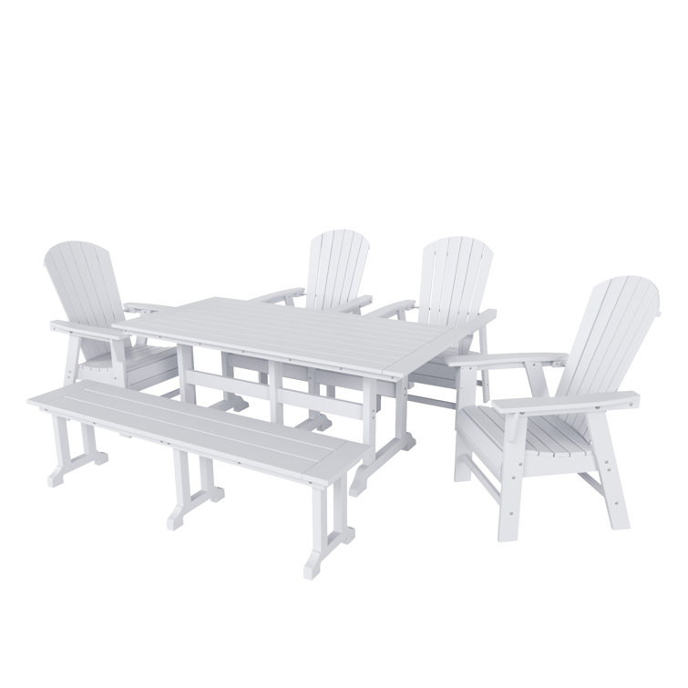 Arnone 6 - Person Patio Dining Set with Rectangular Table