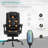 BEIMO 7-Point Vibrating Massage Executive Recliner Deep Black Faux Leather for Home Office-1498343768