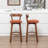 Nordic Solid Wood Bar Stool-425872051