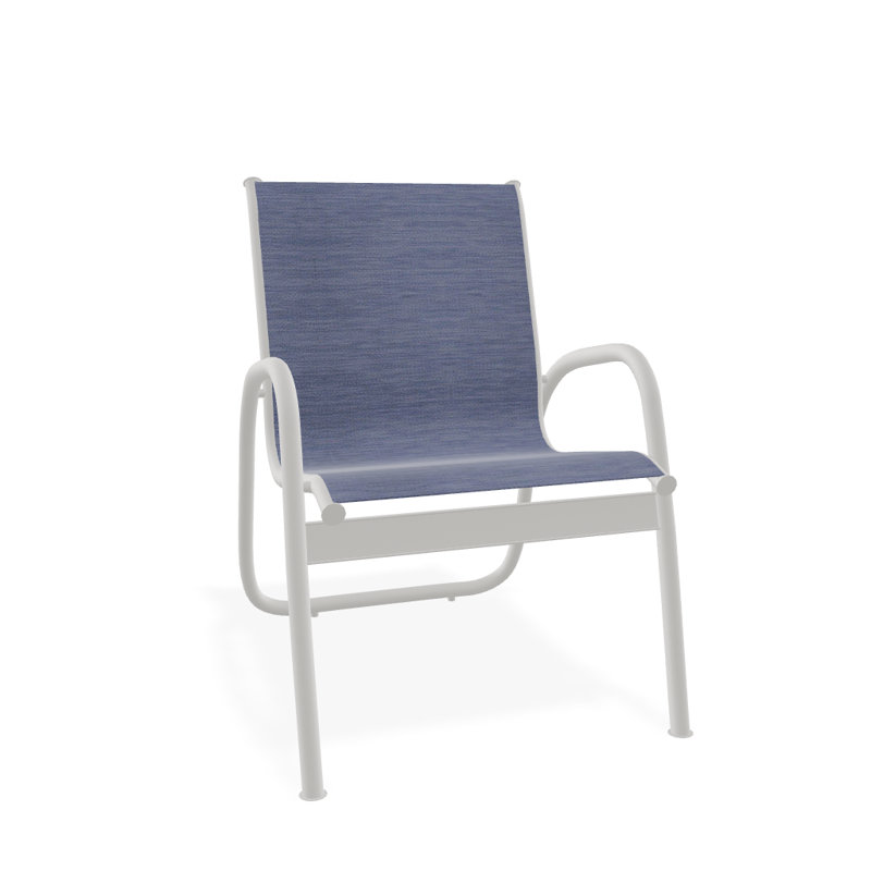 Fauteuil de patio Gardenella, Neige texturée, Rivière