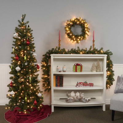 Downswept Douglas 78' Lighted Fir Christmas Tree with Realistic Needles