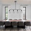 4-light Linear Clear Glass Globe Kitchen Island Pendant-95745018