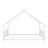 Metal House Bed Frame with Classic Roof Design-129109604