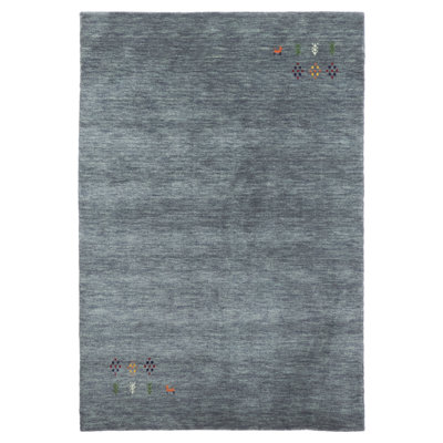 Kashkuli Gabbeh Grey Rug 3'10" x 5'8"