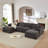 Chenille Cloud Sofa, Freely Combinable-717653421