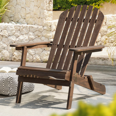Chaise Adirondack pliante en bois Annael