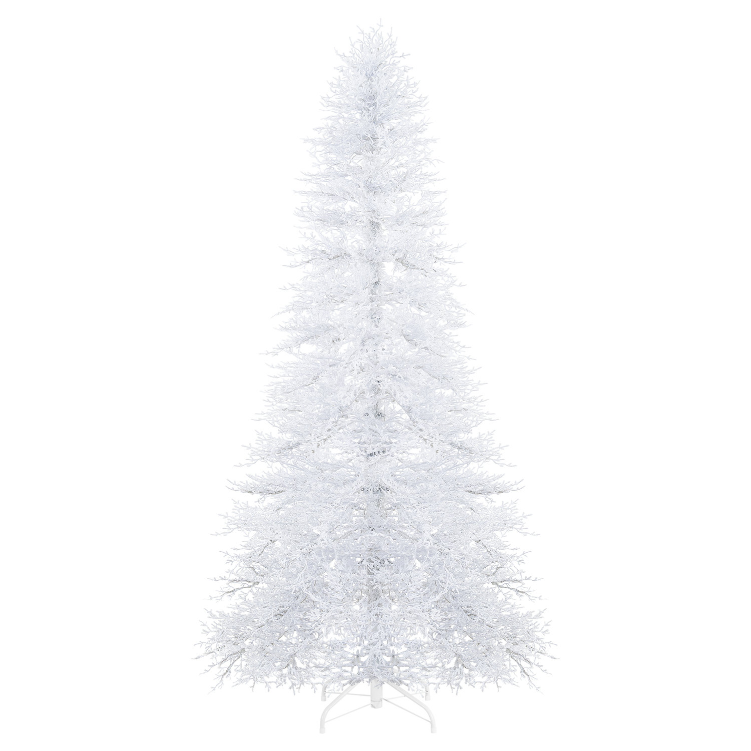 Pre-Lit White Christmas Tree, 6.5'