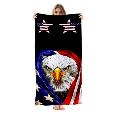 Serviette de plage en microfibre légère, absorbante et sans décoloration, 30 po x 60 po