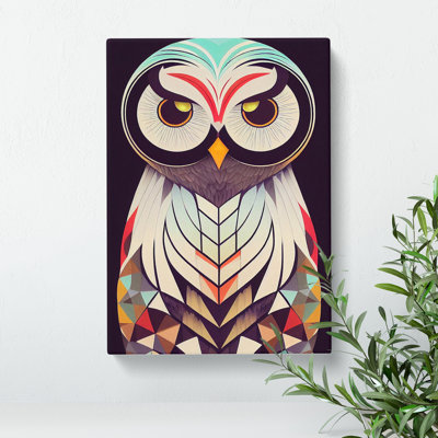 XV1022-4866X Unique Owl Art No.5 Abstract - Print