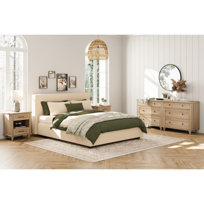 4 Piece Dresser And Nightstand Sets, Two 3 Drawer Dressers & Two Nightstands by August Grove