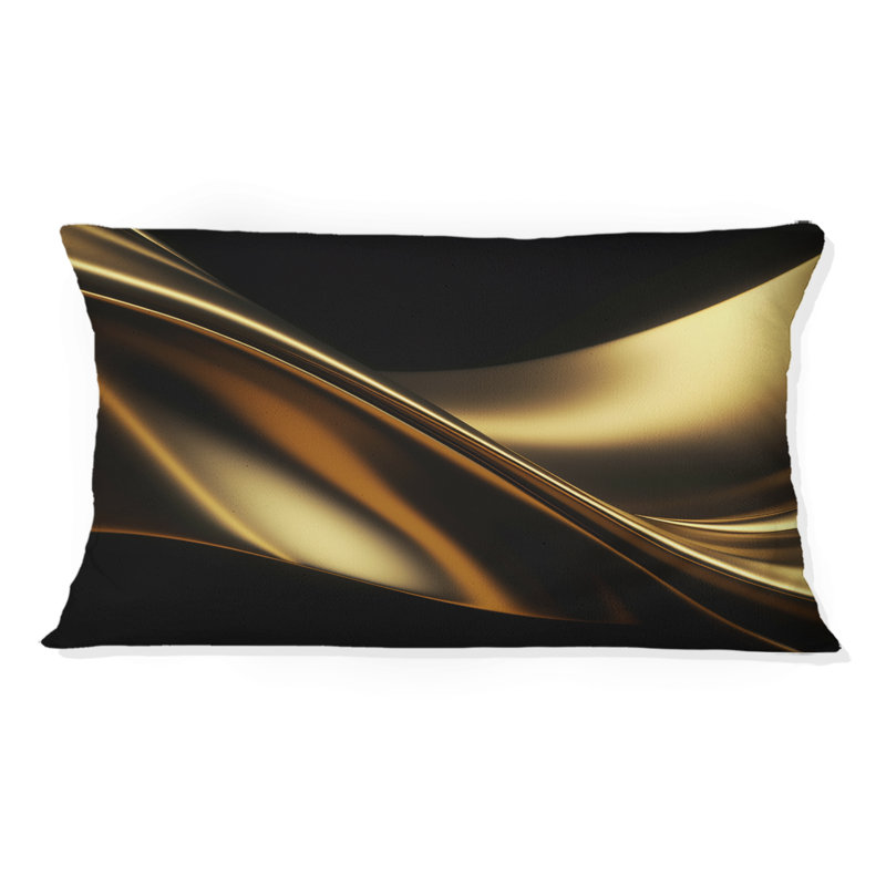 Coussin doré et noir