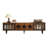 78.7" Walnut color TV Stand, American American Vintage TV Stand，Ash Wood Carved TV Stand