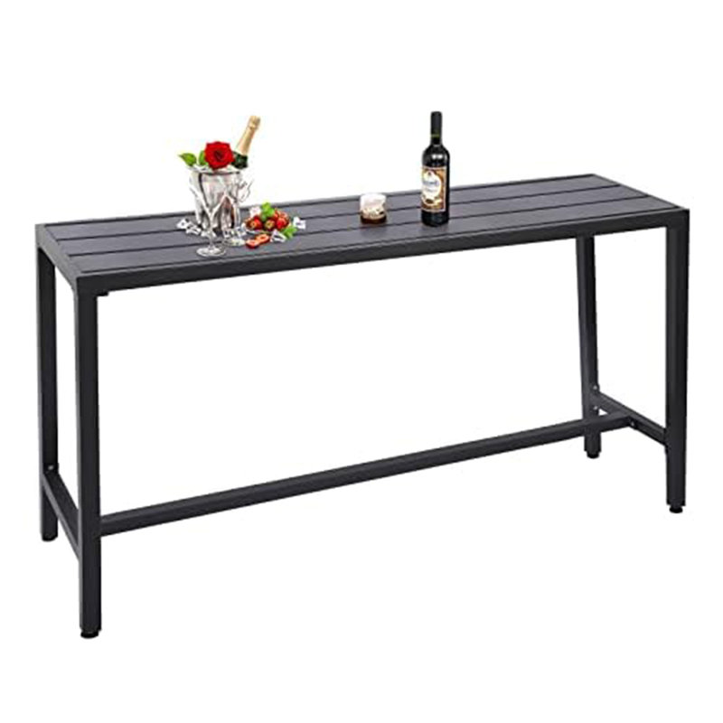 Table de bar d'extérieur, Noir, noir, noir, noir