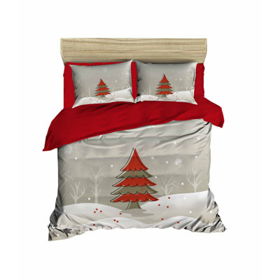 Bruton Polyester No Pattern Duvet Cover Set with Pillowcases Included
