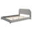 Queen Size Velvet Upholstered Platform Bed,Solid Frame And Stylish Curve-Shaped Design-323356587
