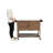 Outdoor Wicker Bar Cart With Wheels