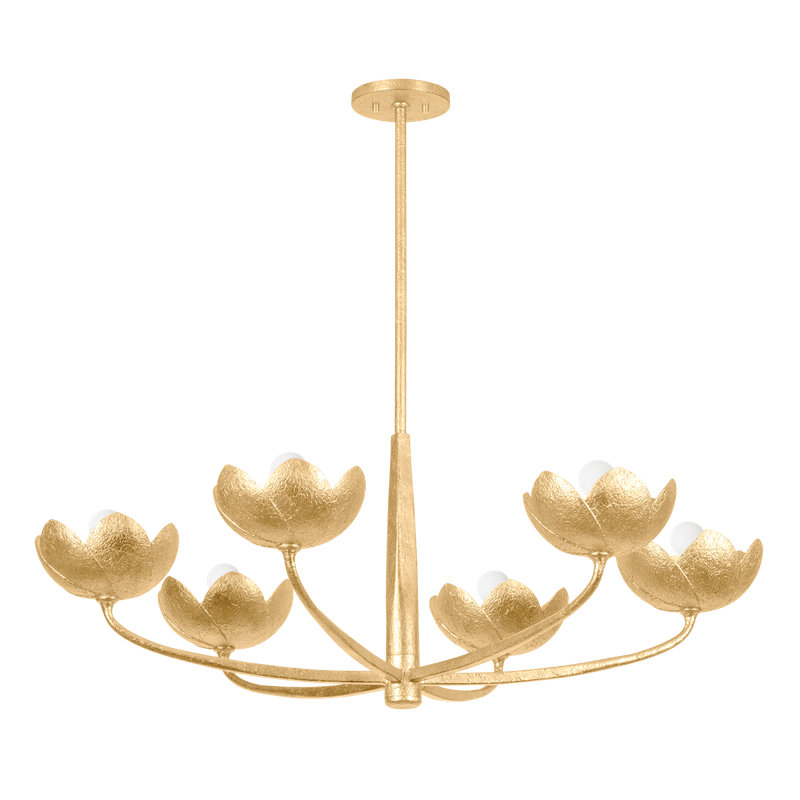 Lustre ARCata, Doré, H 15 po x l 36,50 po x P 36,50 po