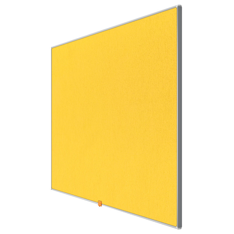 Wall Mounted Bulletin Board, Yellow, 69.80cm H x 122.9cm L