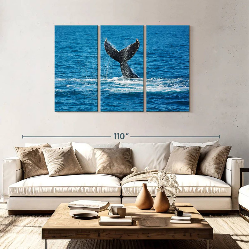 Whale Tail View, 48" H x 74" W