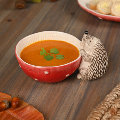  Toadstool & Hedgehog Serving Bowl