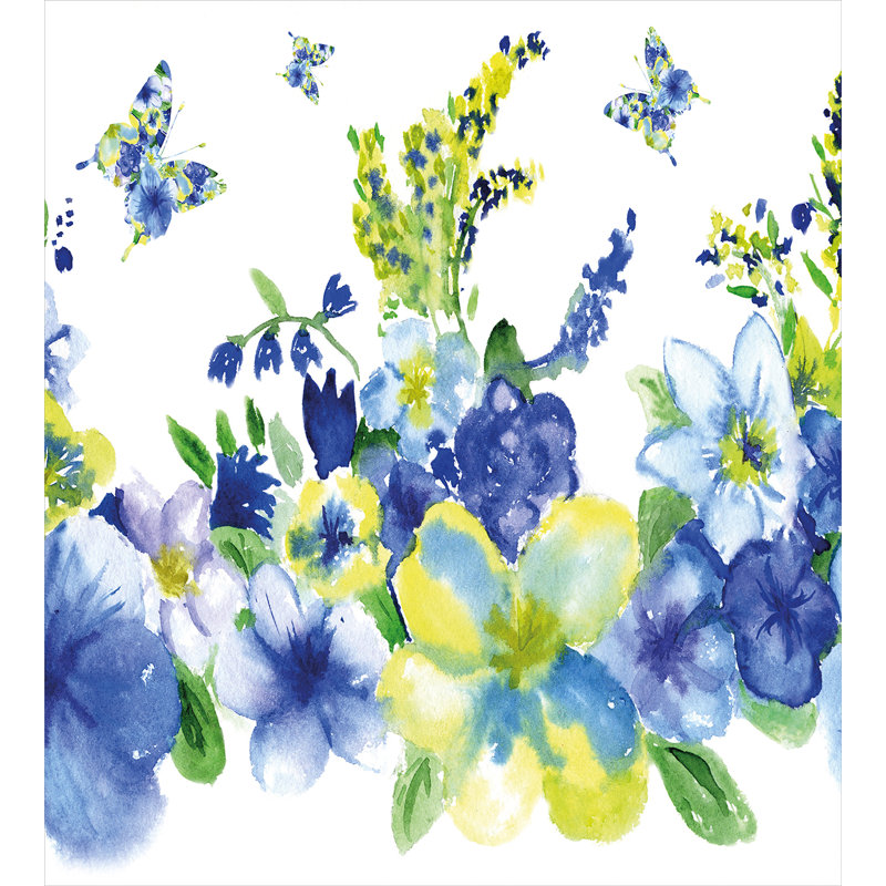 Farmhouse / Country Floral Duvet Cover, Twin Duvet Cover