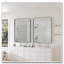 Miroir mural 30 po x 40 po, miroir rectangulaire noir, cadre en métal, miroir de meuble-lavabo