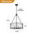 6 -Light Texture Glass Drum Chandelier-94654241