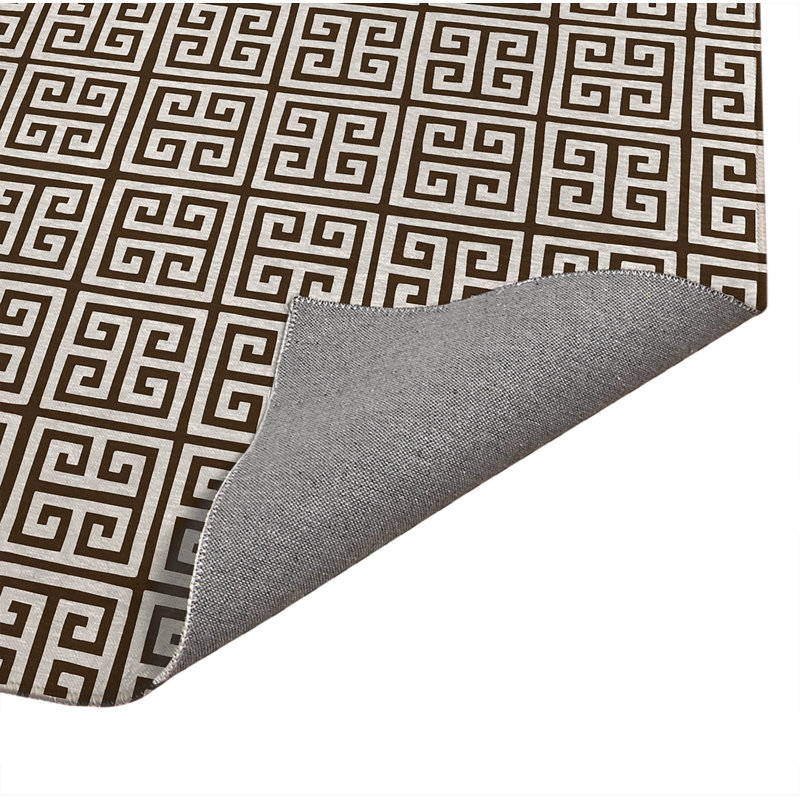 Tapis de bureau Cuddle Key, L 84 po x P 60 po, Brun moka