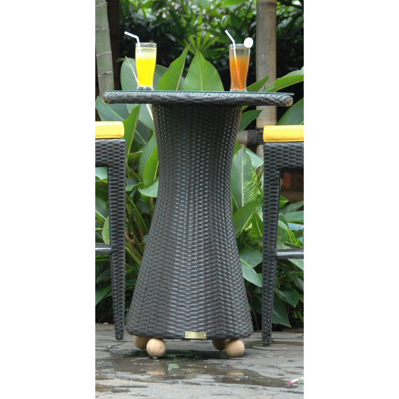 Round Outdoor Bar Table , 28'' in. W 28'' in. D