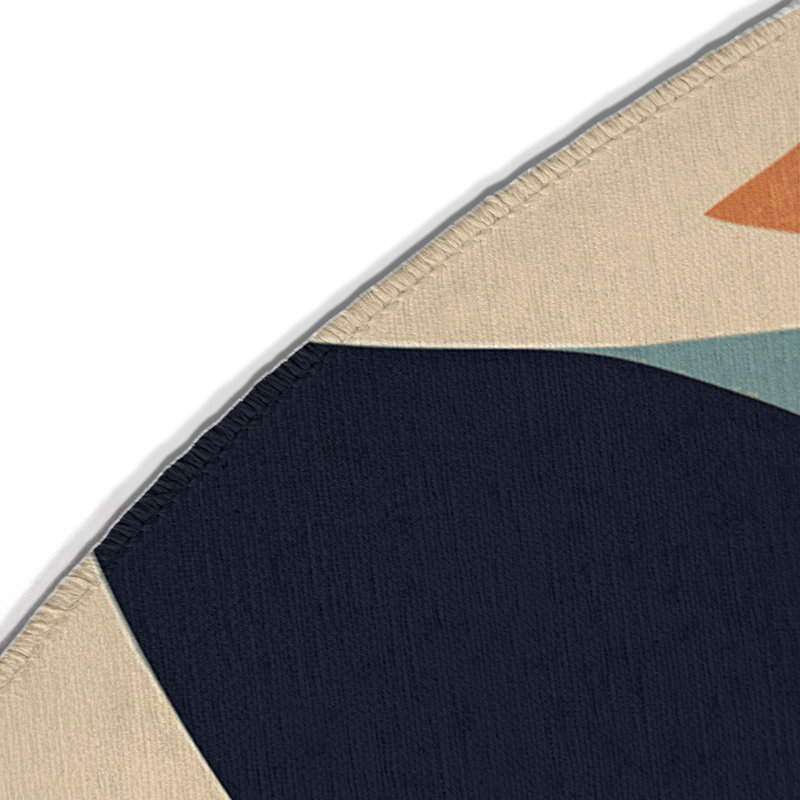 Vibrant Sparkle Indoor And Outdoor Area Rug, Round 5'