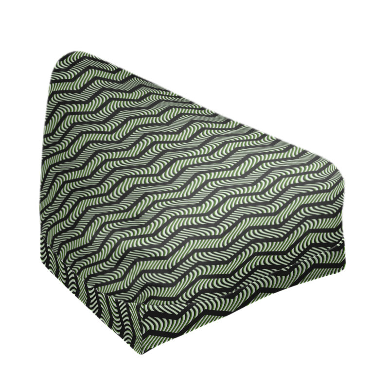 Fauteuil à billes standard &, H 27 po x L 30 po x P 25 po, Noir, vert, Bourre en polyester