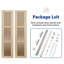 Porte pliante en bois manufacturé 3-Lite-126330729