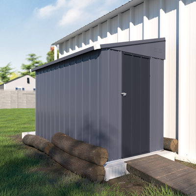 Metal Lean-to Storage Shed