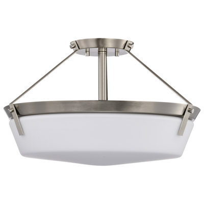 Plafonnier semi-encastré en verre Ruri
