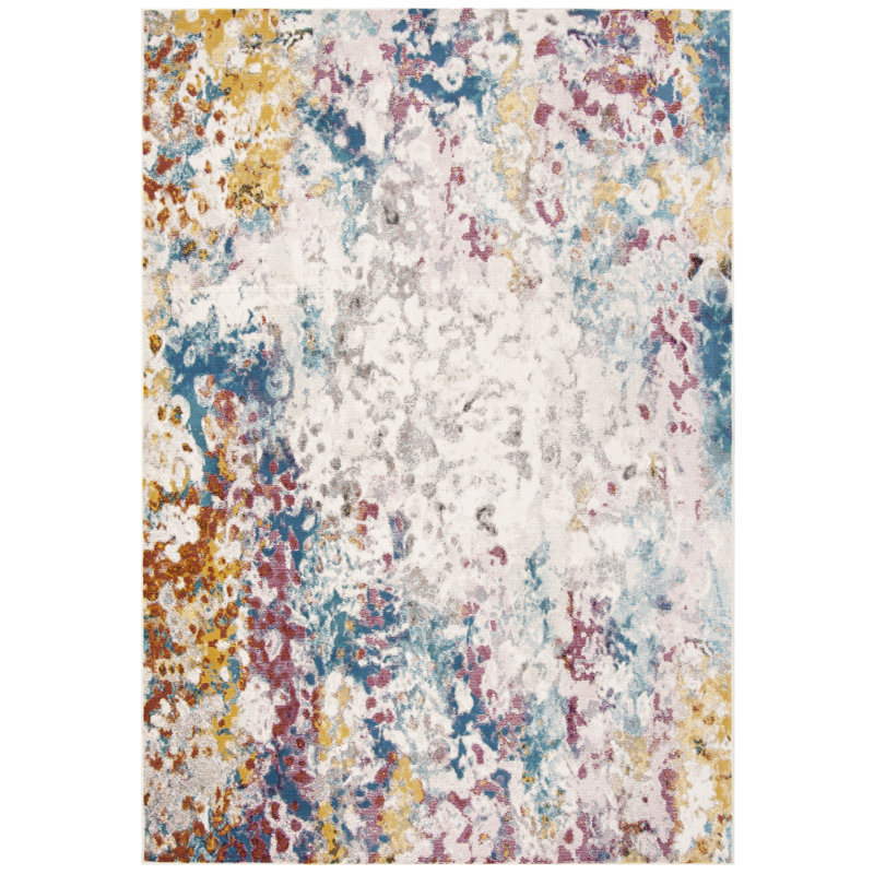 Malta Performance Abstract Rug, Rectangle 5'1" x 7'3"
