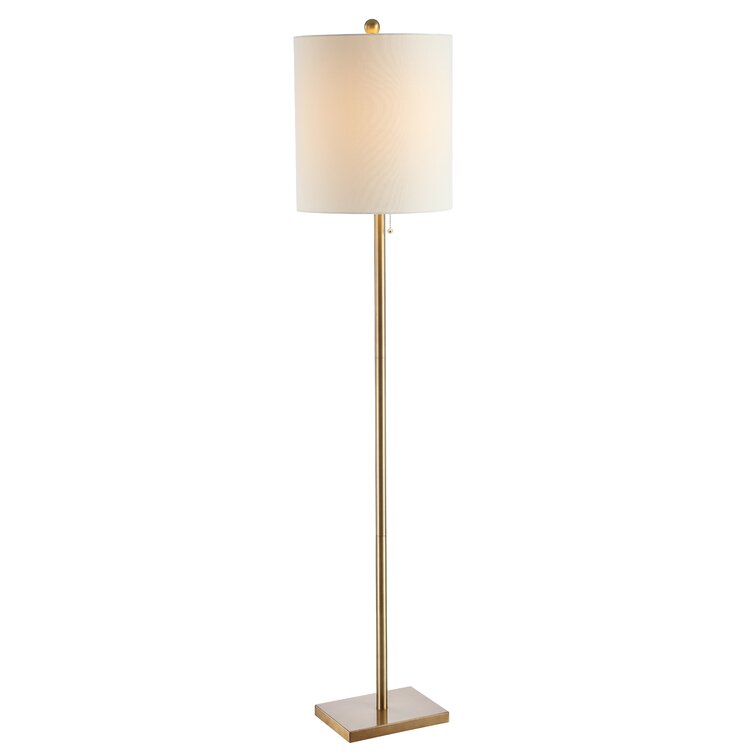 Brayden Studio® Glenna 61'' Brass Gold Traditional Floor Lamp