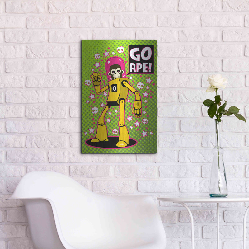 Ivy Bronx «Go Ape» par Craig Snodgrass, art mural en métal, 16 po x 24 po, H 24 po x l 16 po
