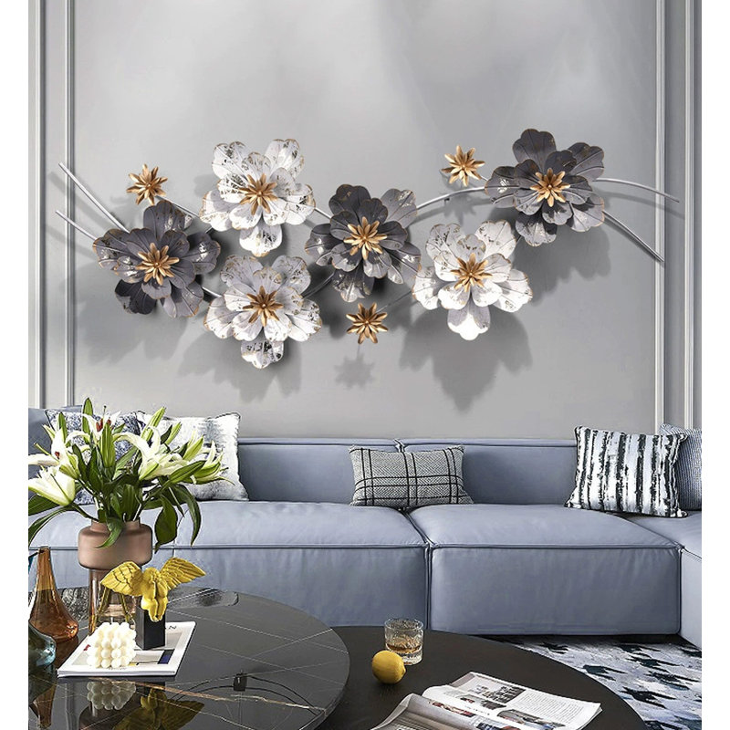 Minimalist Luxury Floral Metal Wall Decor