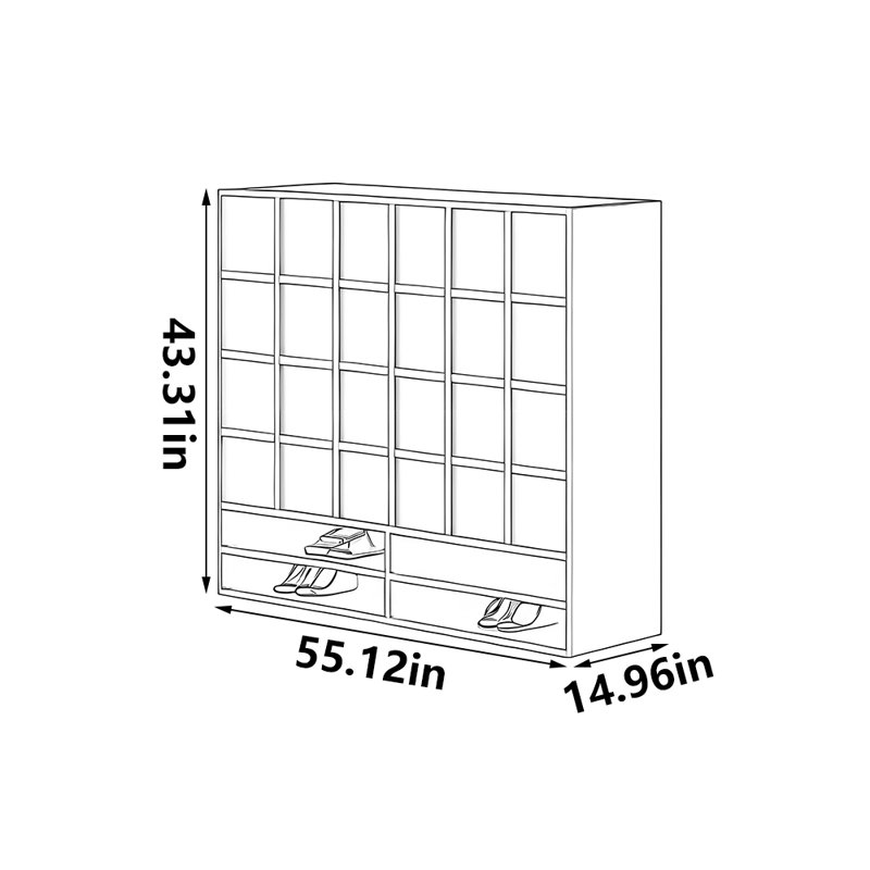 Crewe, H 43,31 po x l 55,12 po x P 14,96 po