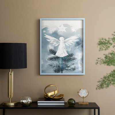 «Christmas Holiday Art», reproduction encadrée Cxxxix - bois massif