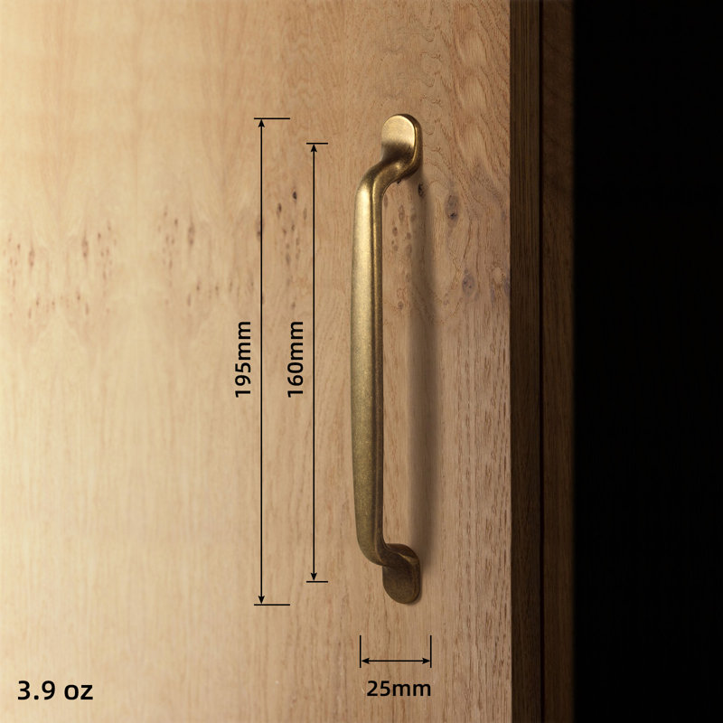 Antique Brass 5-Inch Arch Cabinet Bar Pull