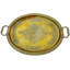 Round Floral Decorative Tray