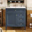 Meuble-lavabo moderne avec tiroirs multiples et options de rangement avancées-113754473