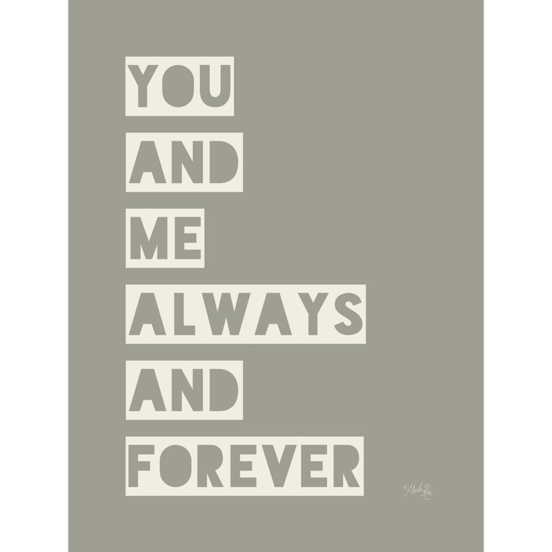 «You And Me On Canvas» par Marla Rae, reproduction, H 12 po x l 8 po x P 1,25 po