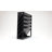 Mind Reader 5-Tier Vertical File Storage, Desktop Organizer, Wall Mount, Office, Plastic, 13"L x 4.25"W x 16"H-112008529