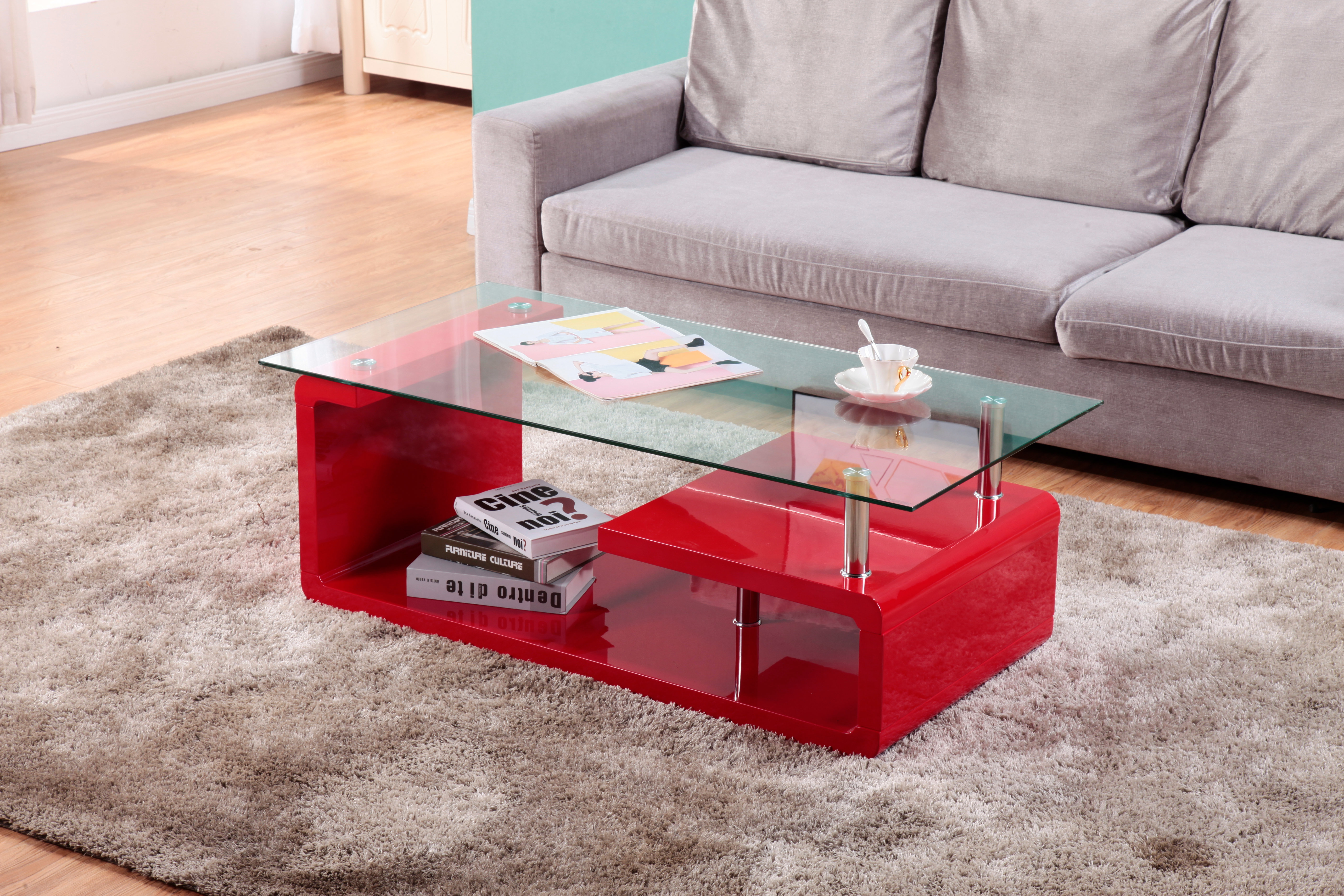 Chamaya Glass Top Single Coffee Table