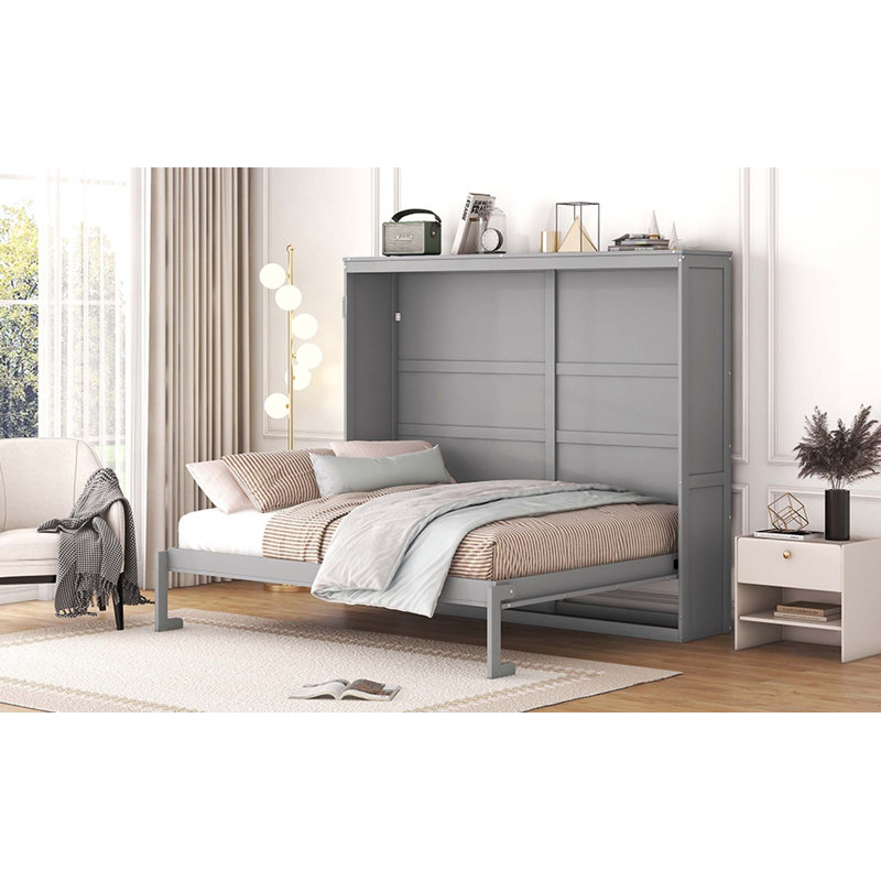 Lit escamotable Murphy, gris, Grand